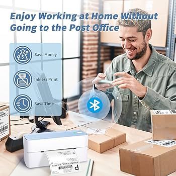 Bluetooth Thermal Shipping Label Printer - 241BT Wireless for Packages Inkless Printer, Makers Co... | Amazon (US)