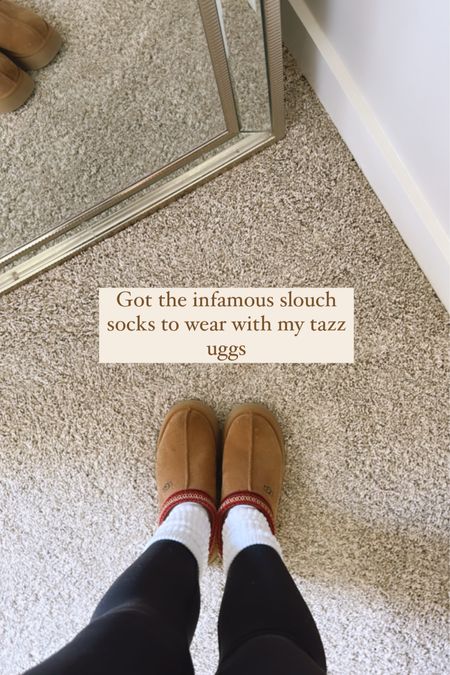 Tazz Uggs and slouch socks 
fall trends 

#LTKshoecrush #LTKover40 #LTKSeasonal