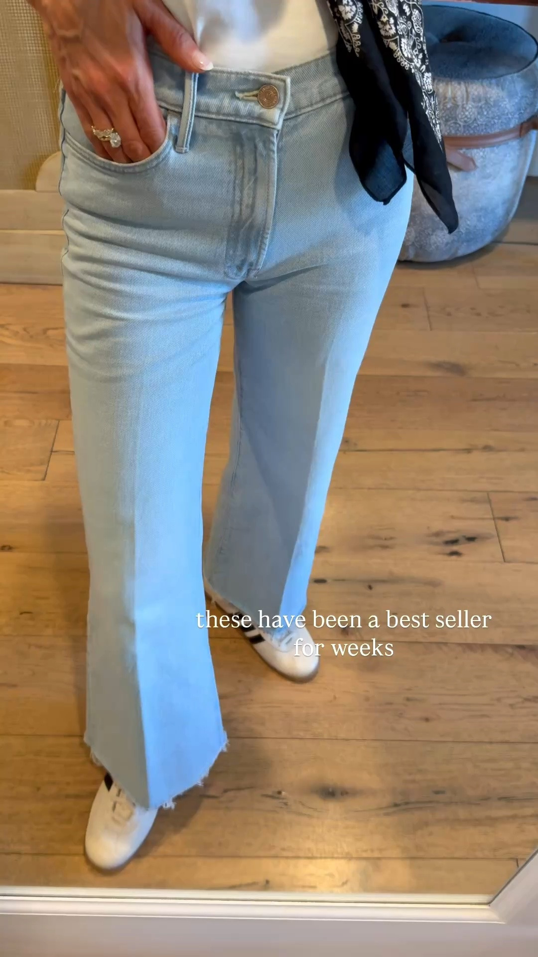 Best seller this week!  you'll get so many compliments on these! These fit tts wearing size 25 - I linked both the petite length and the regular