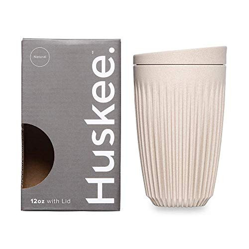Huskee 12oz HuskeeCup Coffee and Tea Cup and Lid (Natural Color) | Amazon (US)