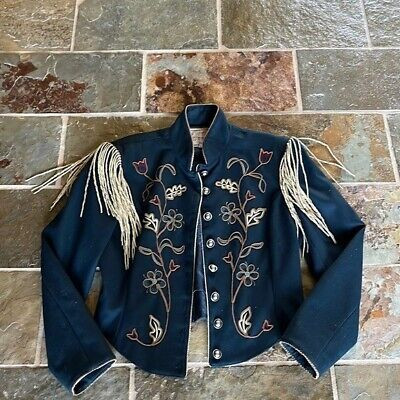VINTAGE Double D Ranchwear Wool Embroidered - Leather Fringed Jacket  | eBay | eBay US