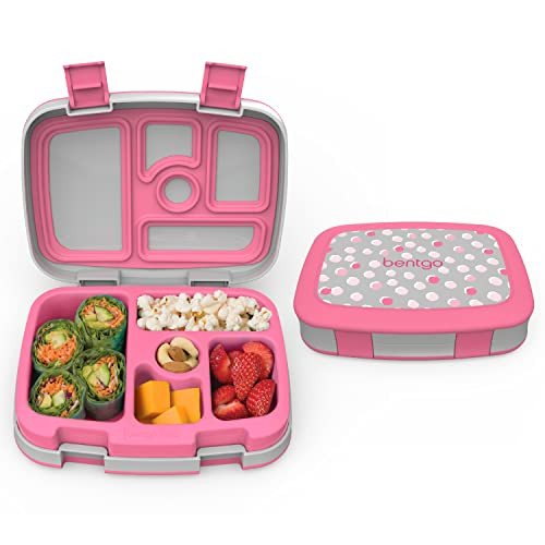 Bentgo® Kids Prints Leak-Proof, 5-Compartment Bento-Style Kids Lunch Box - Ideal Portion Sizes f... | Amazon (US)