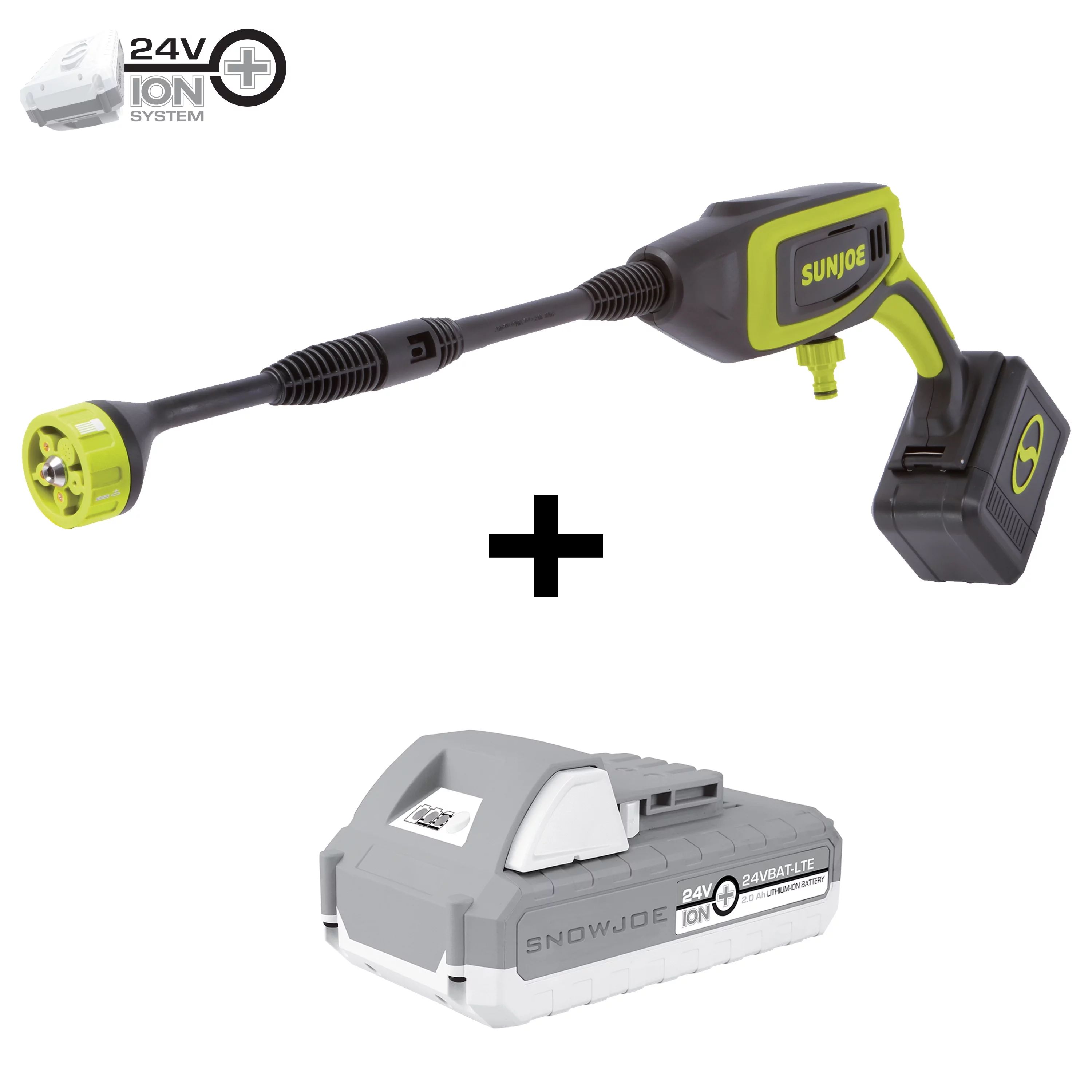 Sun Joe 24V Cordless Power Cleaner Kit, Accessories, 2.0-Ah Battery & Charger - Walmart.com | Walmart (US)