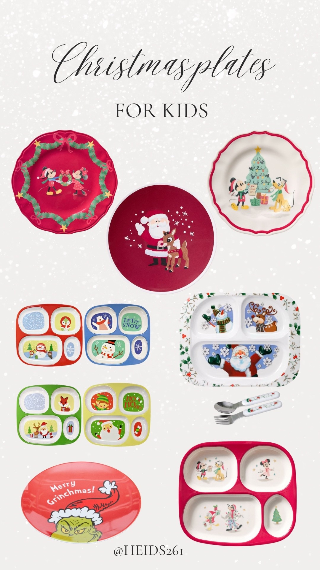 Christmas plates for kids 

#LTKKids #LTKHoliday
