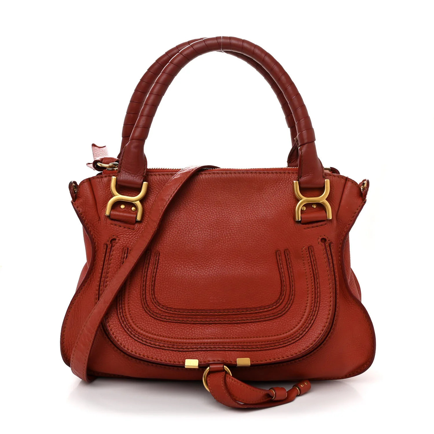 Calfskin Medium Marcie Satchel Coral Pop | FASHIONPHILE (US)