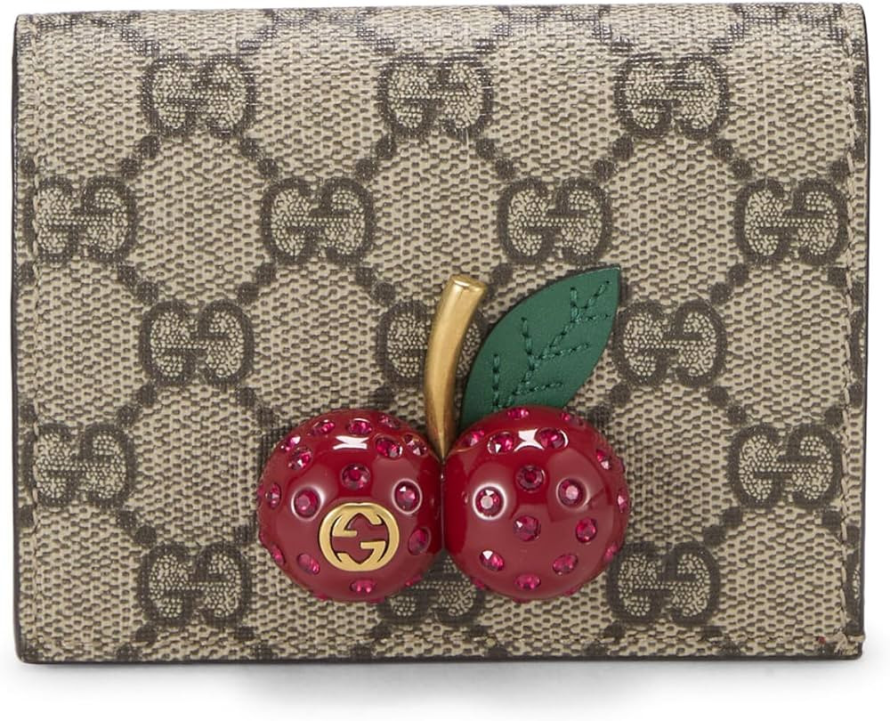 Amazon.com: Gucci, Pre-Loved Red GG Supreme Canvas Cherry Card Case, Red : Luxury Stores | Amazon (US)
