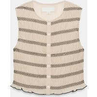 Zara - Contrast Seam Vest Top - Sand - Xl - Woman | Zara US
