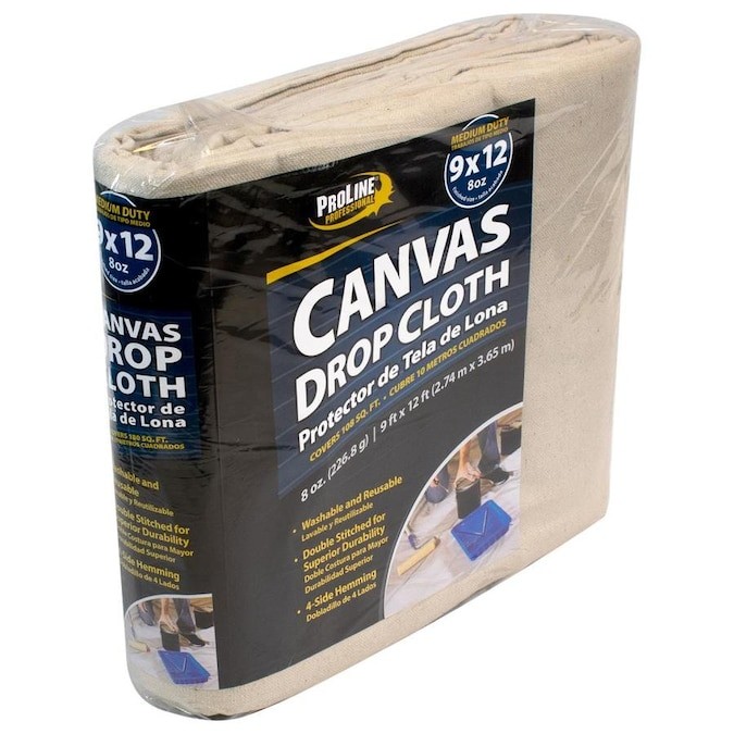 Intex 8OZ 8-oz Canvas 9-ft x 12-ft Drop Cloth Lowes.com | Lowe's