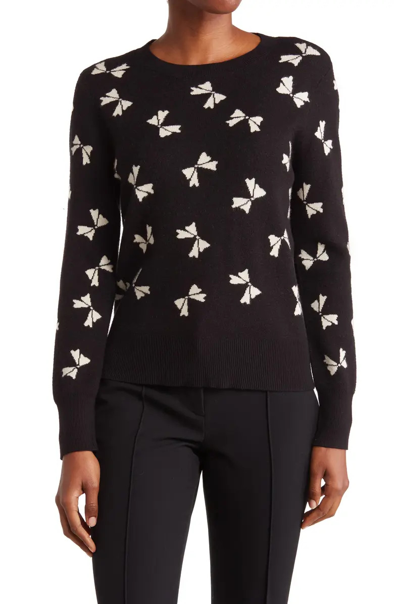 CeCe Bow Entarsia Sweater | Nordstromrack | Nordstrom Rack