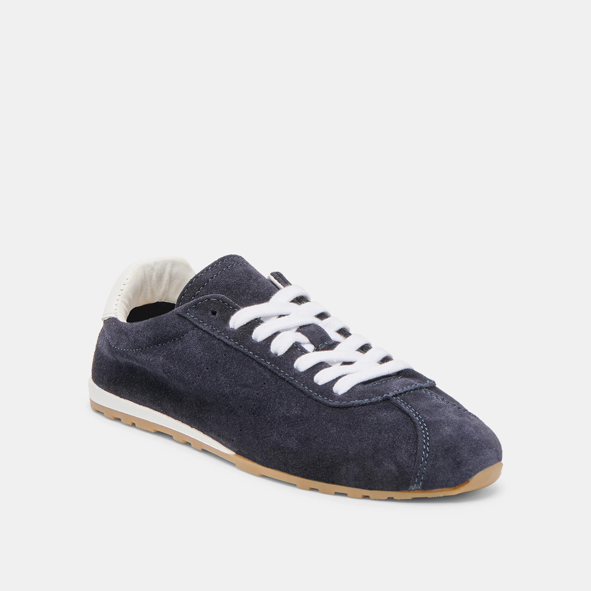 Serina Sneakers Navy Suede | DolceVita.com