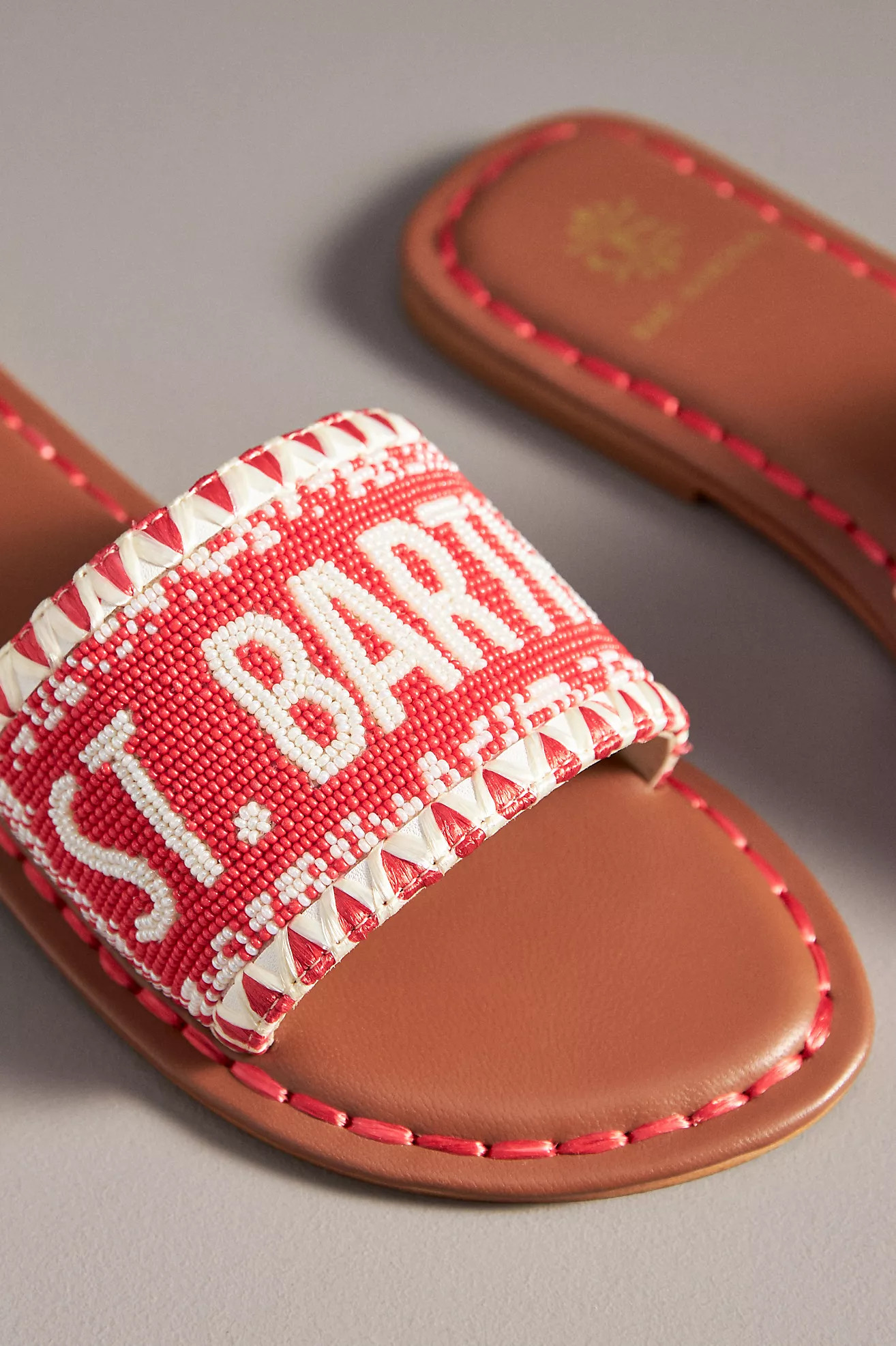 De Siena Destination Beaded Slide Sandals | Anthropologie (US)