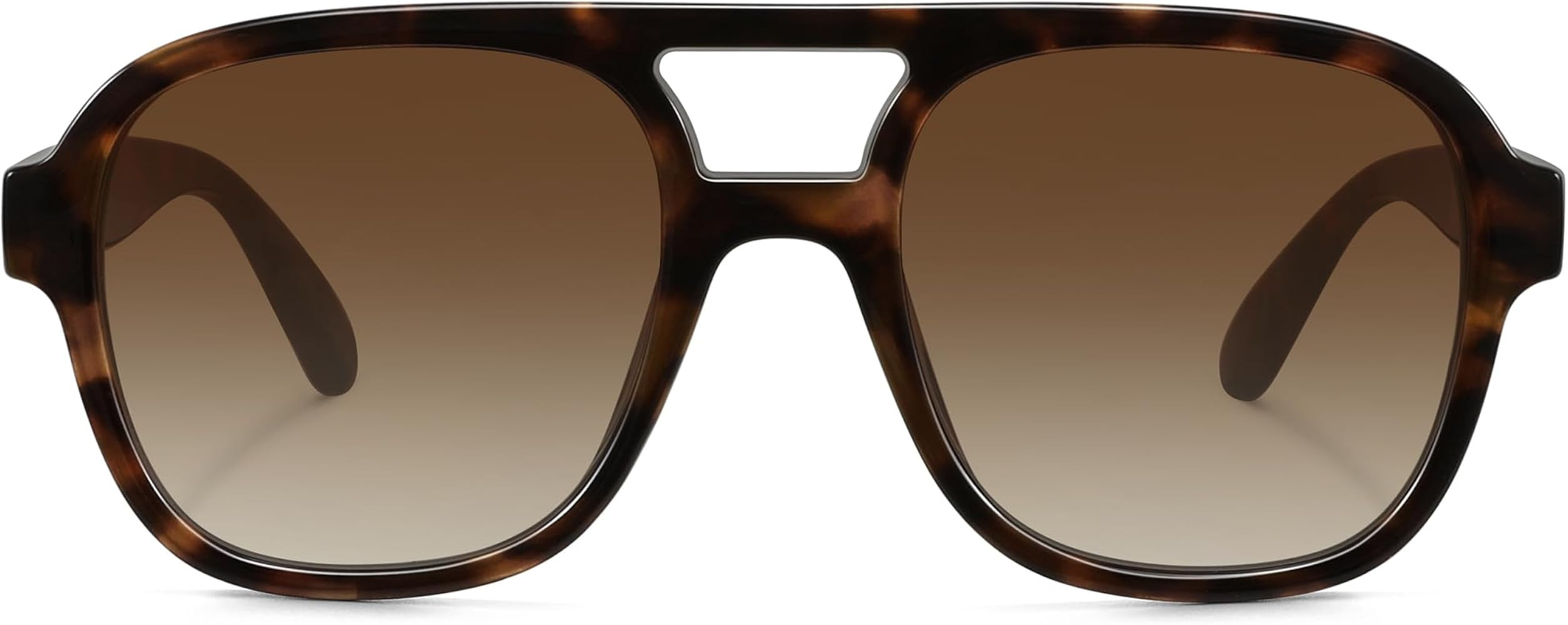 Retro Oversized Aviator Sunglasses Women Trendy Vintage Square Large Tangle Free Aviators Double ... | Amazon (US)