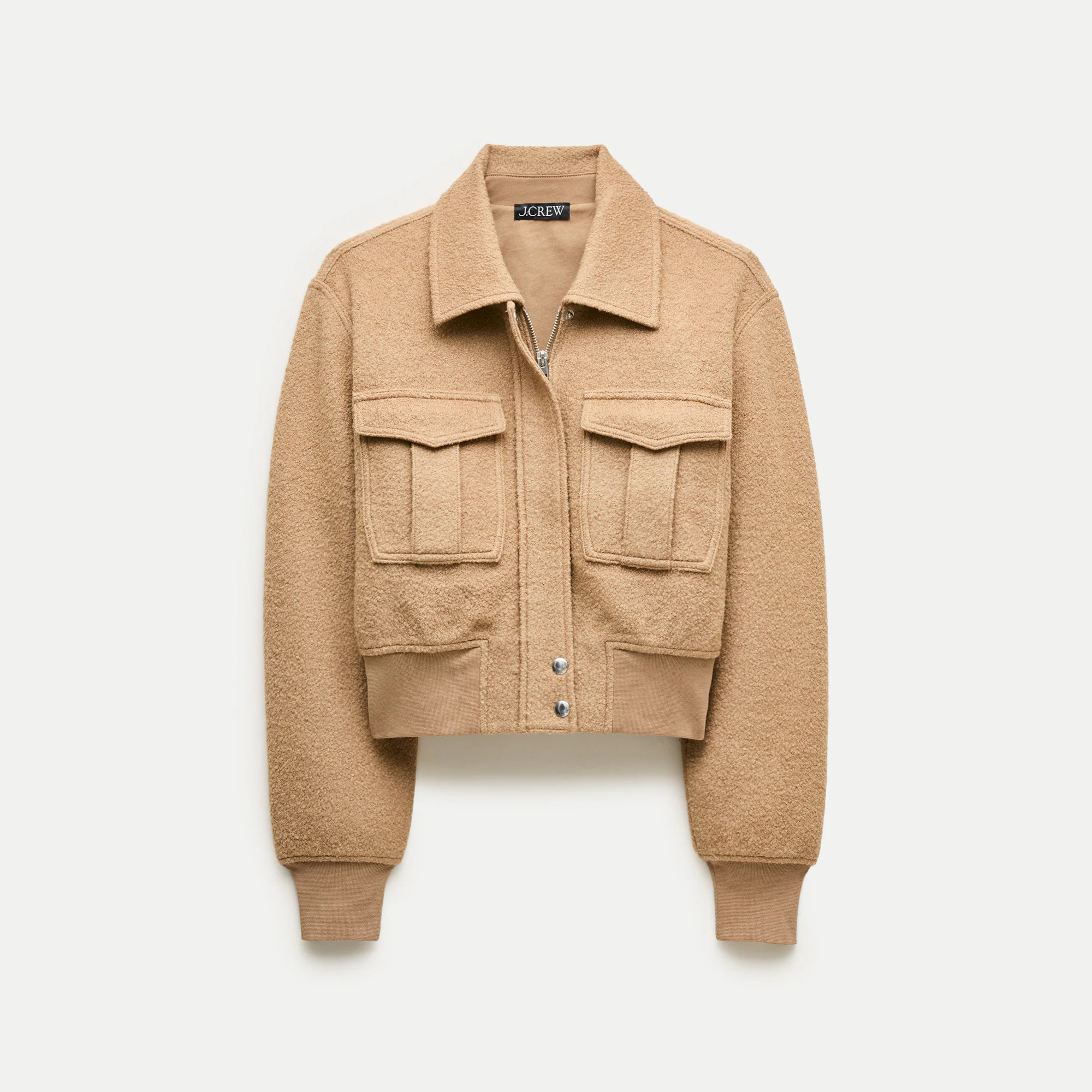Knit bomber jacket in wool blend | J. Crew US