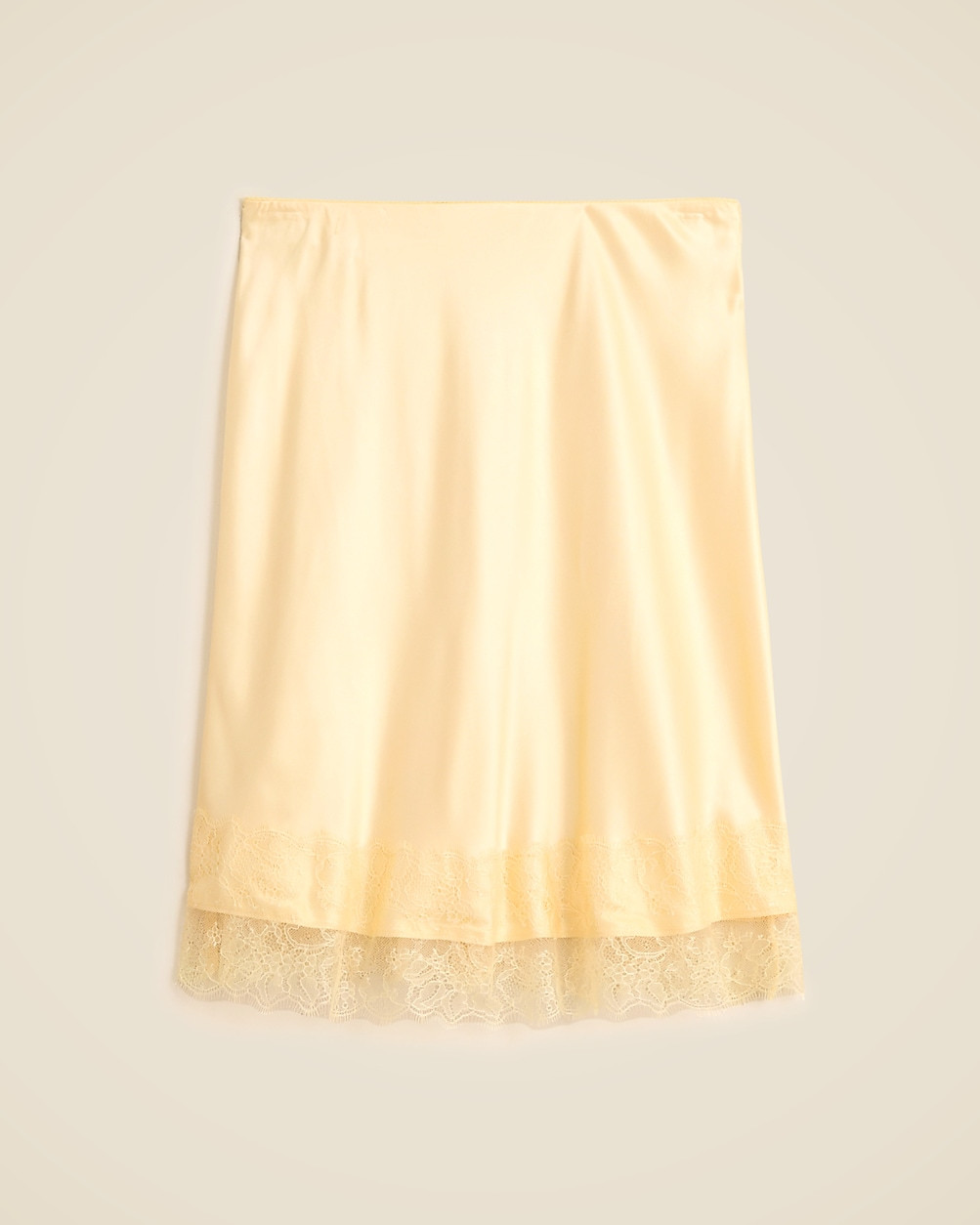 Gwen lace-trim slip skirt in luster charmeuse | J. Crew US