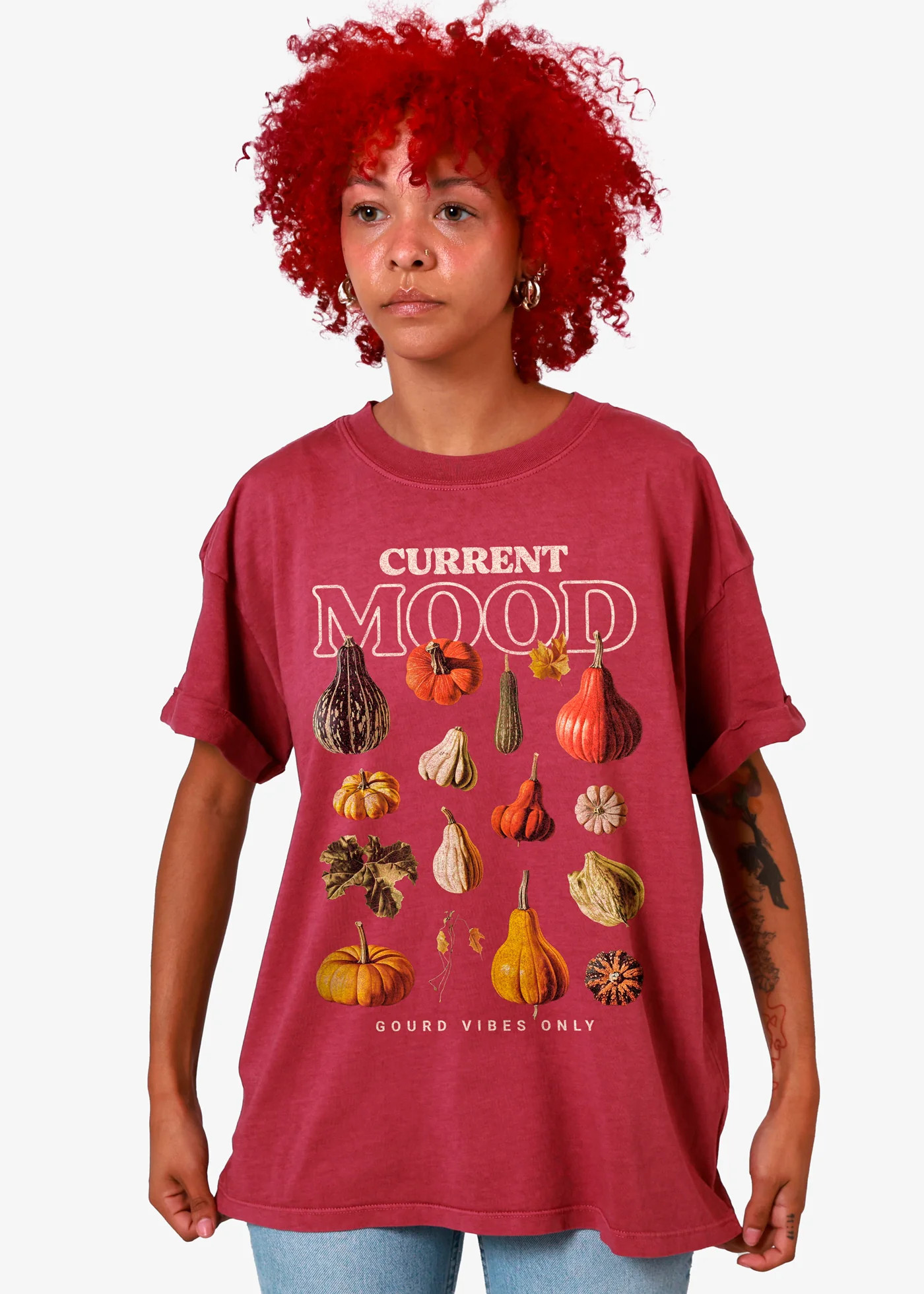 Current Mood Dusty Rose Boyfriend Tee | Girl Dangerous