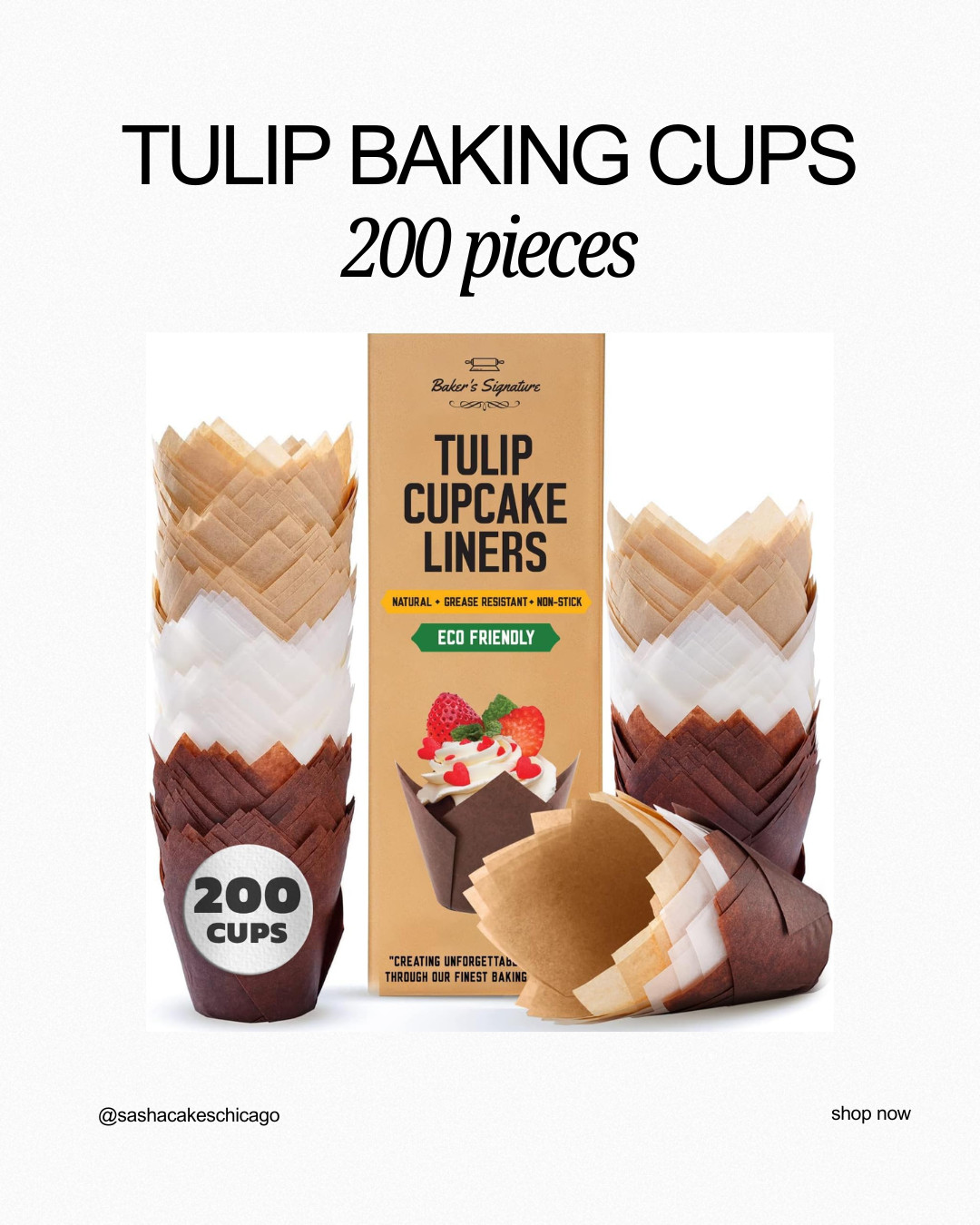 Get that professional bakery look at home! 🧁 These tulip muffin liners are my secret to elevated cupcakes and muffins. They look elegant and hold their shape beautifully in the oven. Bulk pack of 200 included! 

 #LTKHome
