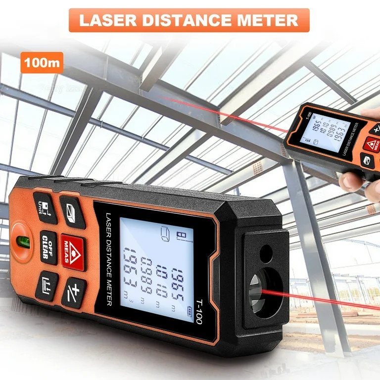 GOXAWEE Laser Measure, 328Ft Digital Laser Distance Meter with Bubble Levels - Walmart.com | Walmart (US)