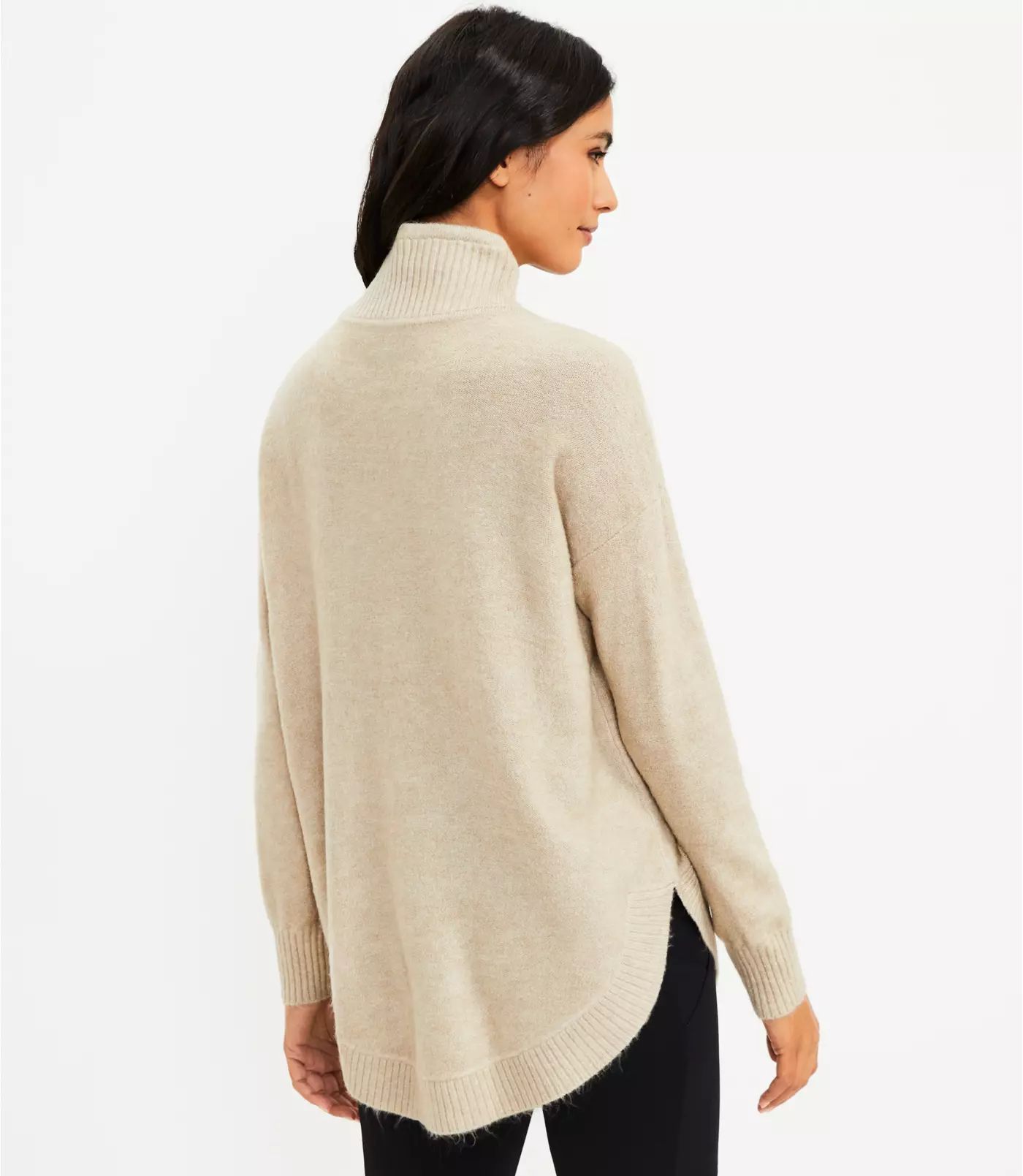 Lou & Grey Drawstring Neck Pocket Sweater | LOFT