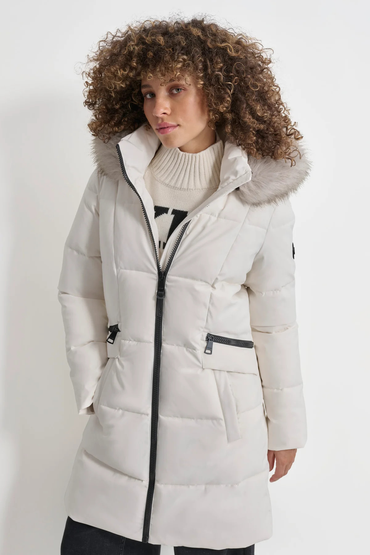 Long Puffer With Double Pockets | DKNY