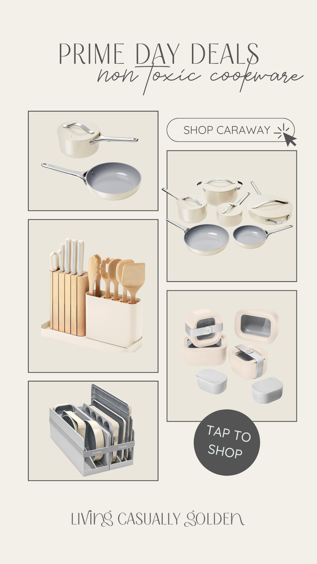 Non toxic cookware | 16 piece nonstick cookware set, cutting board, mini food storage containers  

 #LTKHome