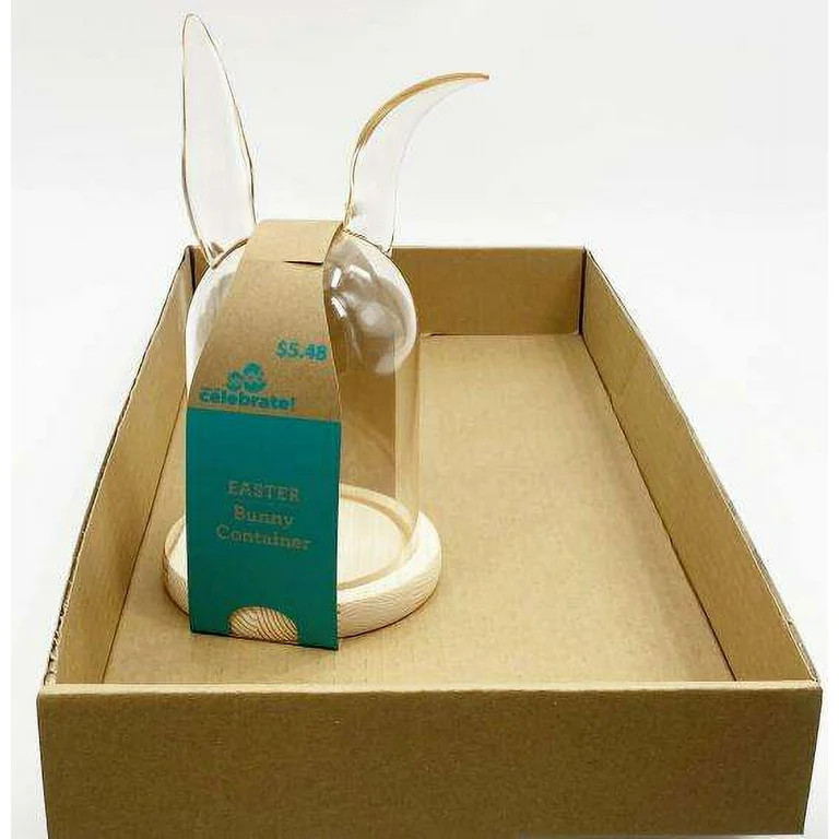 Easter Bunny Plastic Bell Jar Container Decor, 5 in, by Way To Celebrate | Walmart (US)