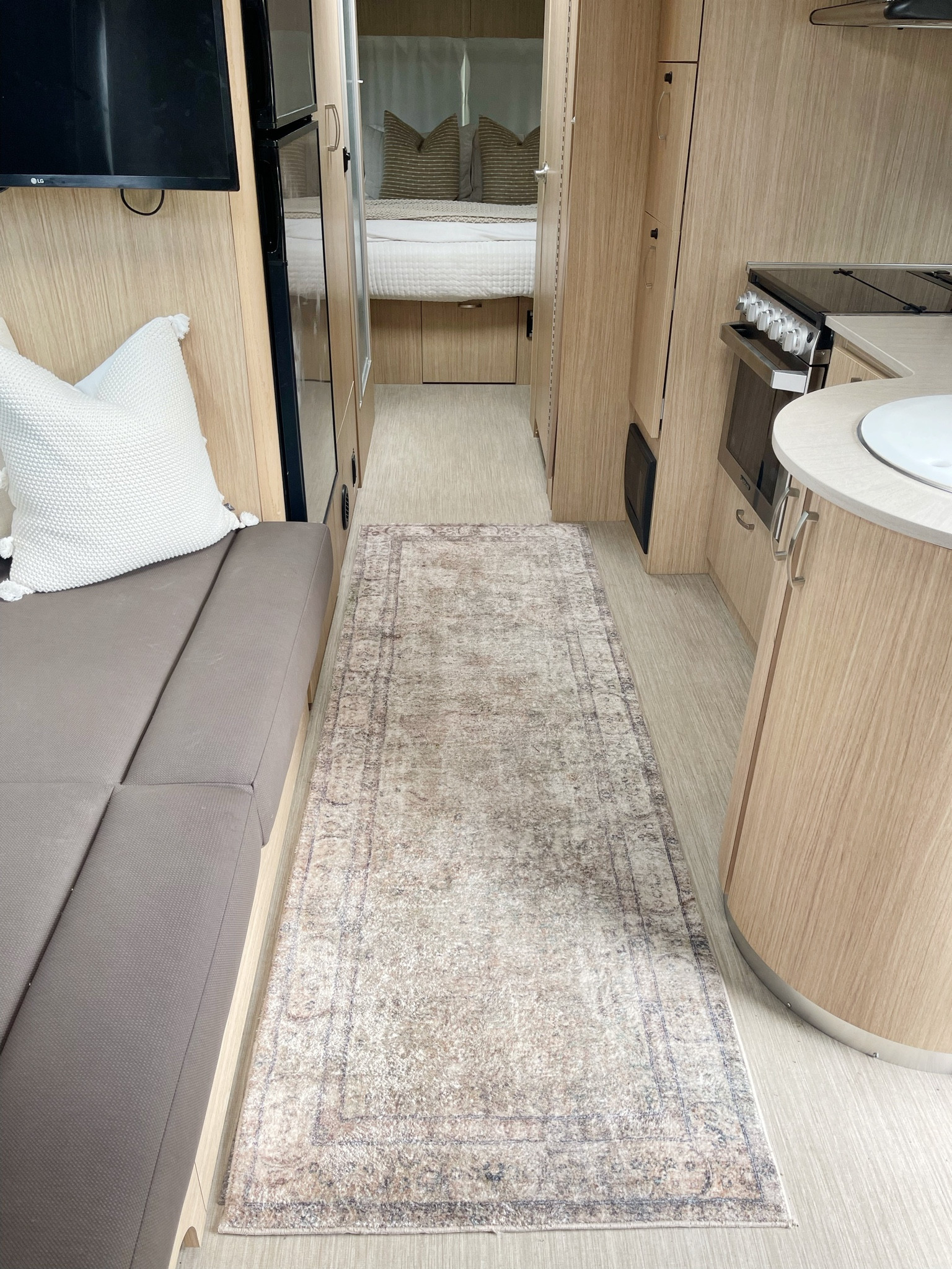 R V \ amazon find runner and Walmart pillow! Getting my RV ready for camping this weekend!

Home decor 
Rug 

#LTKunder100 #LTKhome