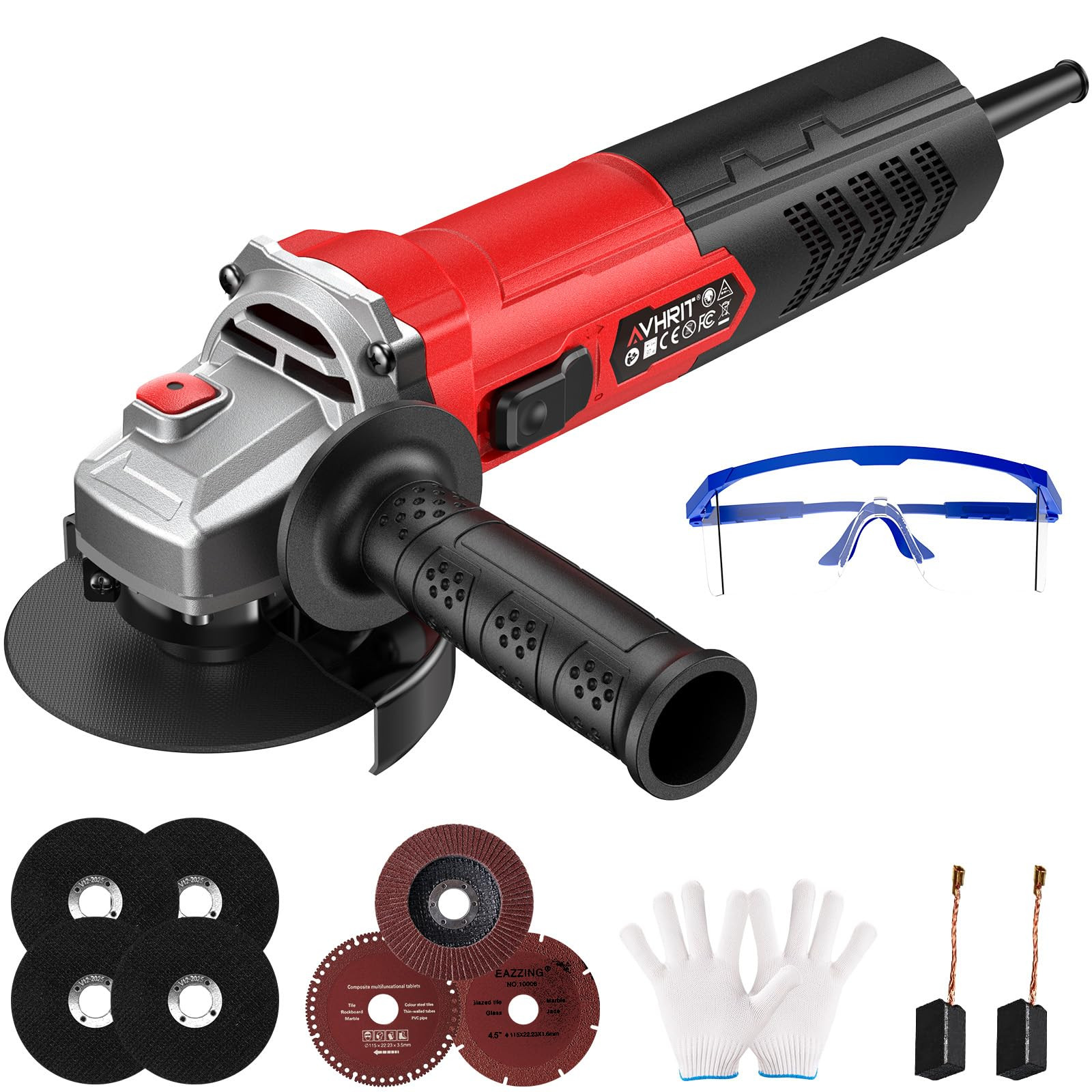 Angle Grinder 10 Amp, 4-1/2 inch Power Angle Grinder Tools with 13000 RPM, 1200W Small Angle Grin... | Amazon (US)