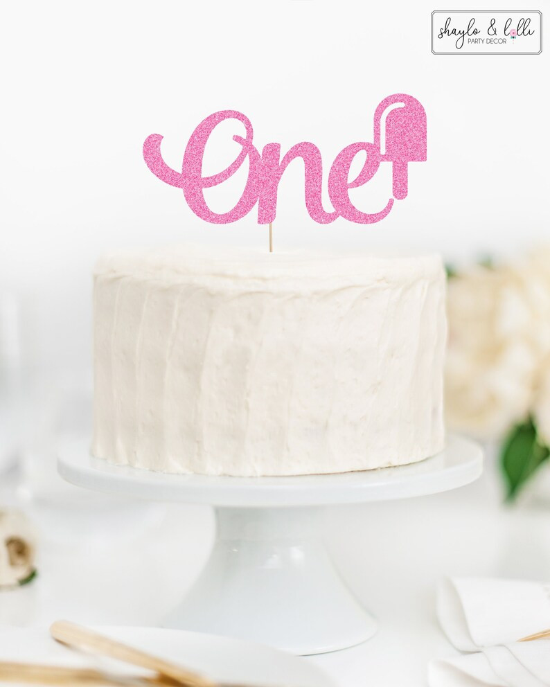 Popsicle One Cake Topper, First Birthday Party Decorations, Smash Cake Topper - Etsy | Etsy (US)