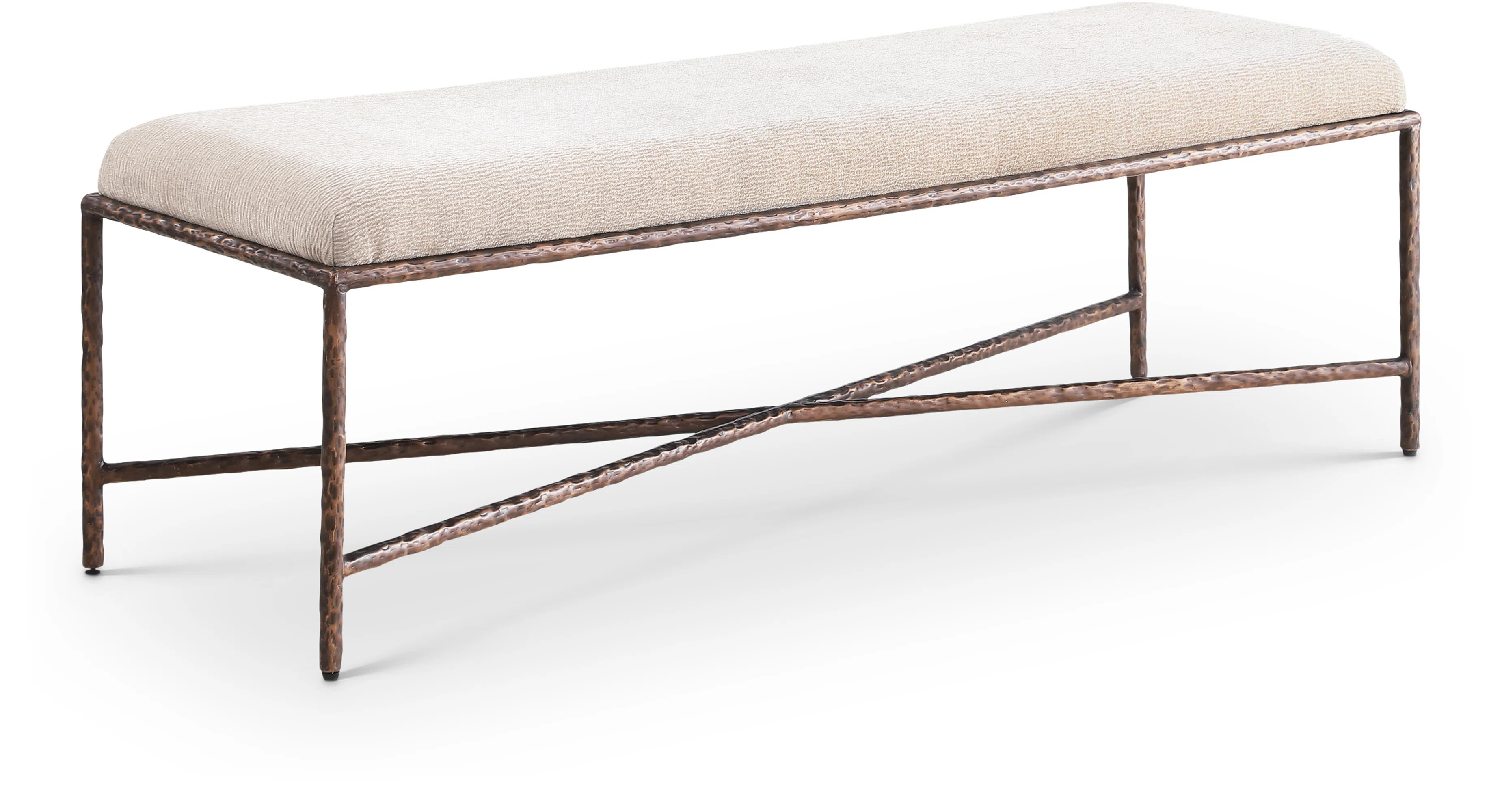 Iyania Chenille Fabric Bench | Wayfair North America