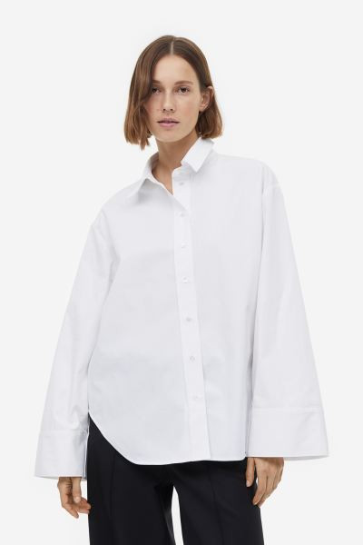 Overhemdblouse van zijdemix | H&M (DE, AT, CH, NL, FI)