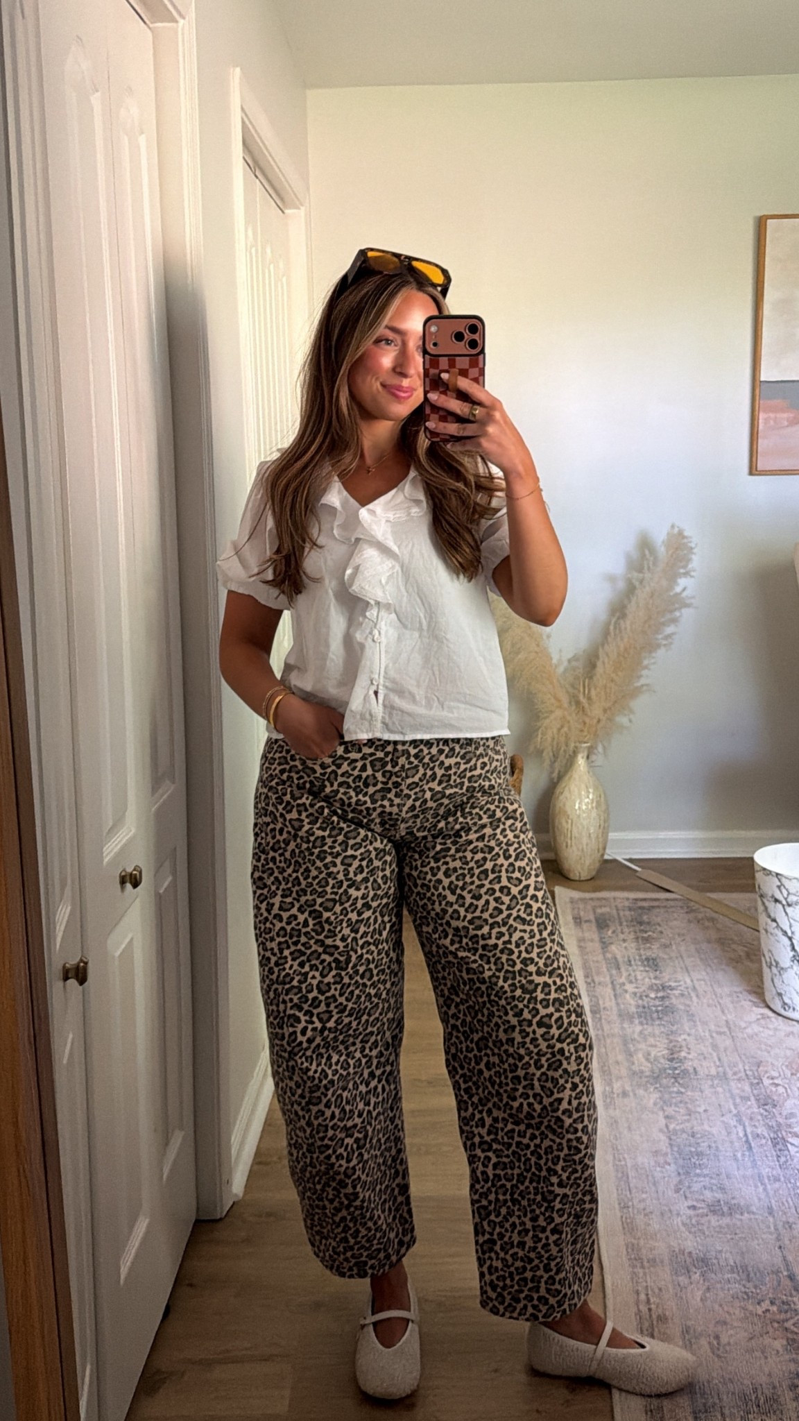 Leopard is my fav color🐆 casual work outfit! 

#LTKSaleAlert #LTKMidsize #LTKWorkwear