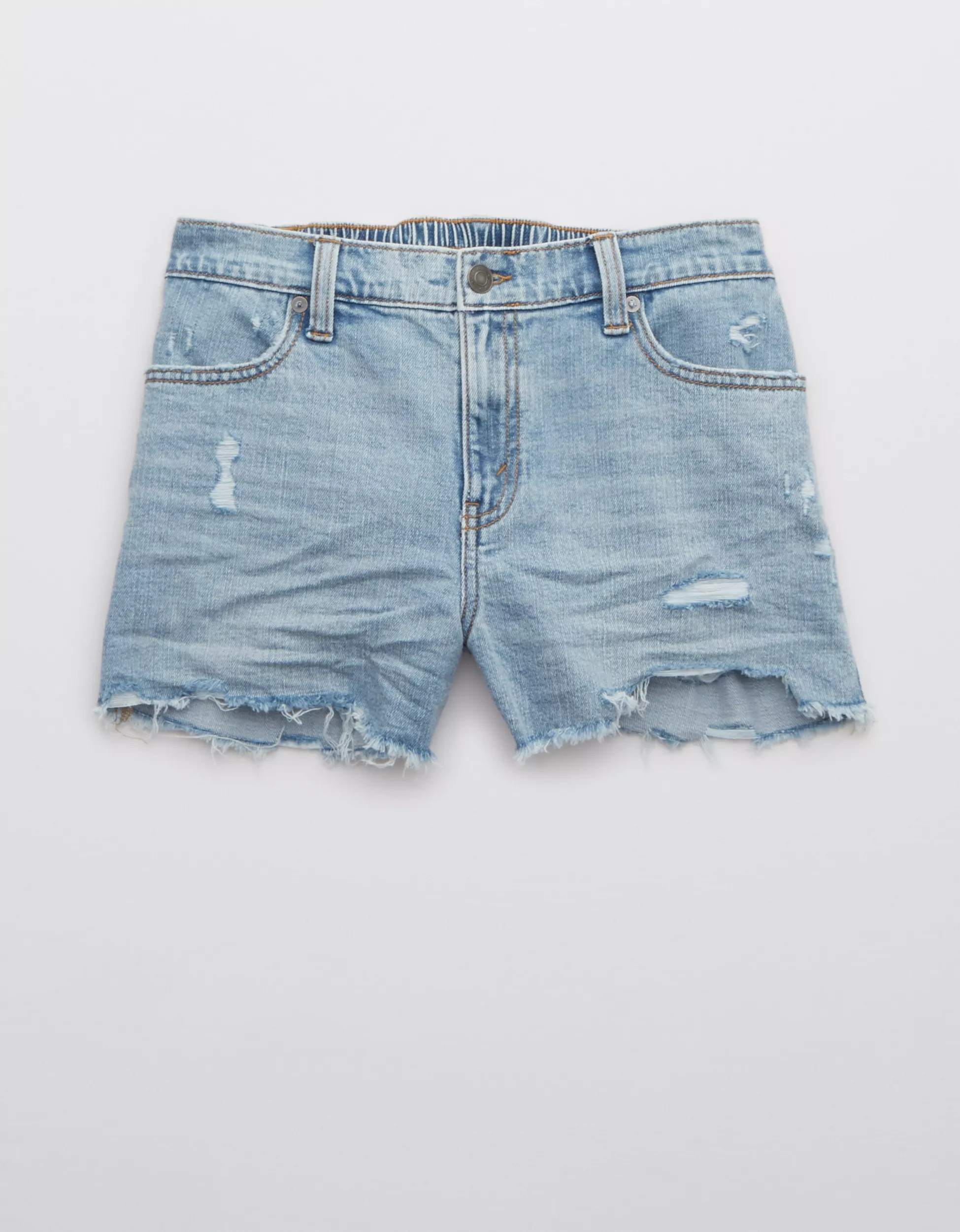 Aerie Distressed Daydream Denim Short | American Eagle Outfitters (US & CA)
