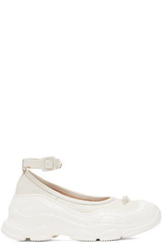 Off-White Low Trek Ballerina Flats | SSENSE