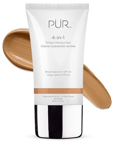 PÜR 4-in-1 Tinted Moisturizer, SPF 20, Warm Nude, Hydrating Skin Tint | Amazon (US)