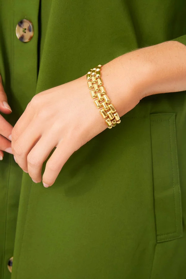 Gold Flat Chain Bracelet | Tuckernuck (US)