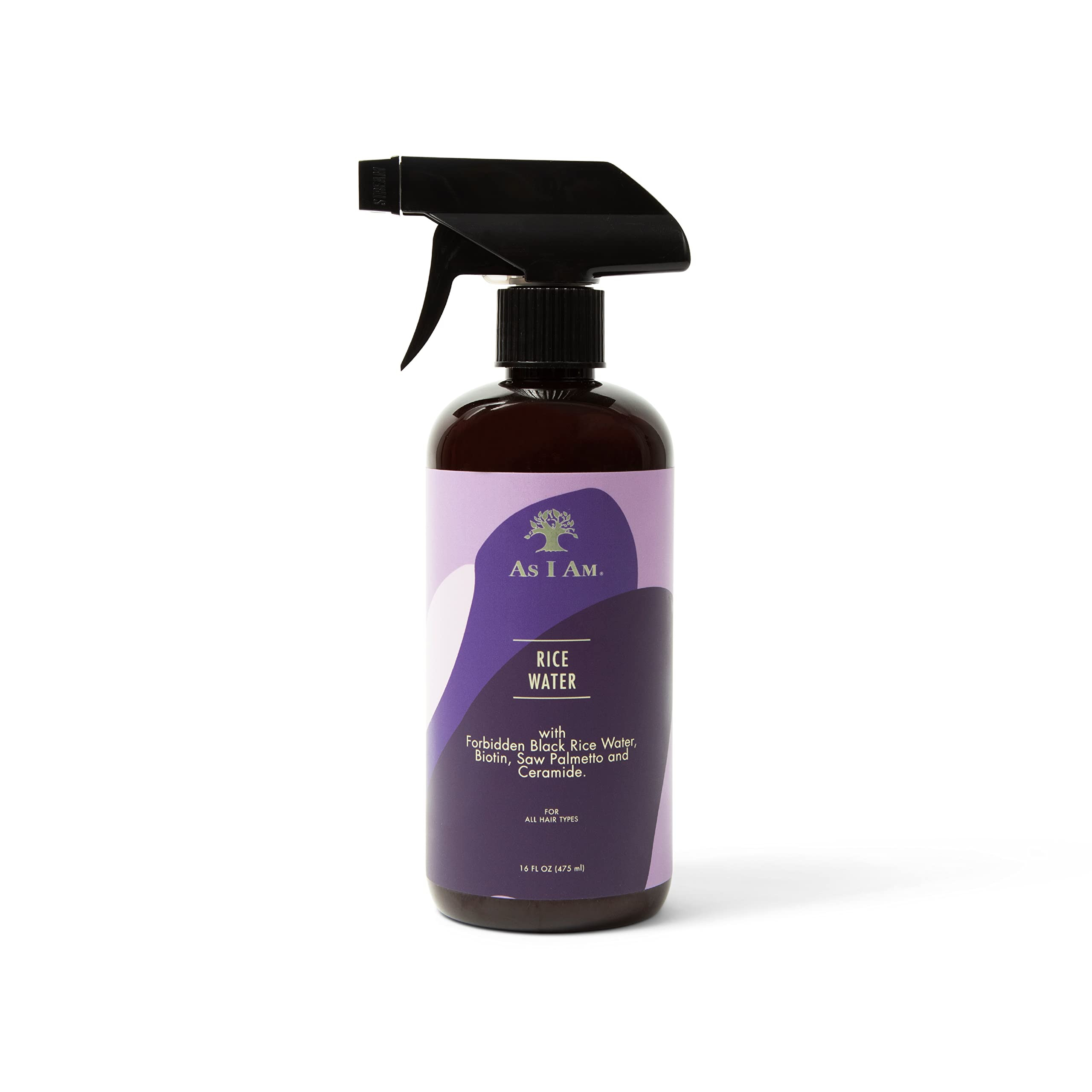 As I Am Spray para el cabello, agua de arroz de 16 onzas, con arroz negro prohibido, palma enana ... | Amazon (US)