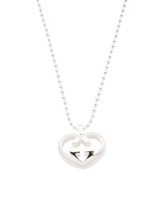 Made In Italy Sterling Silver Love Britt Pendant Necklace | TJ Maxx