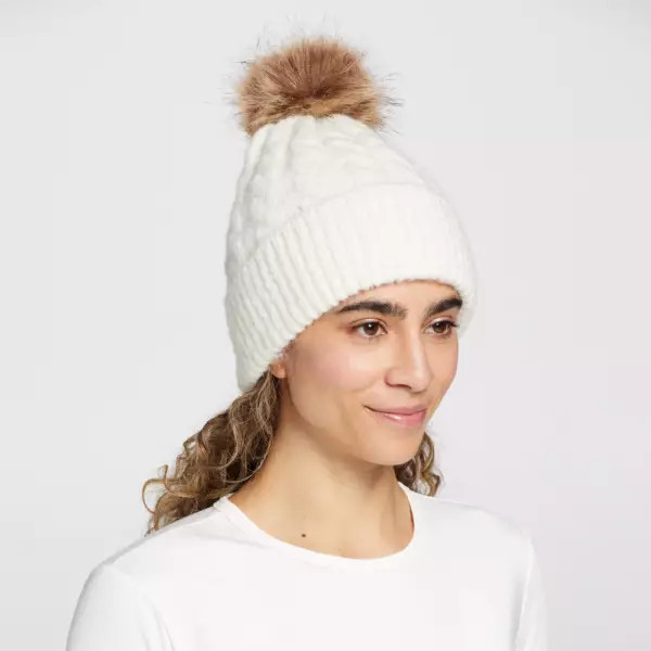 CALIA Women's Cable Knit Faux Fur Pom Beanie | Dick's Sporting Goods