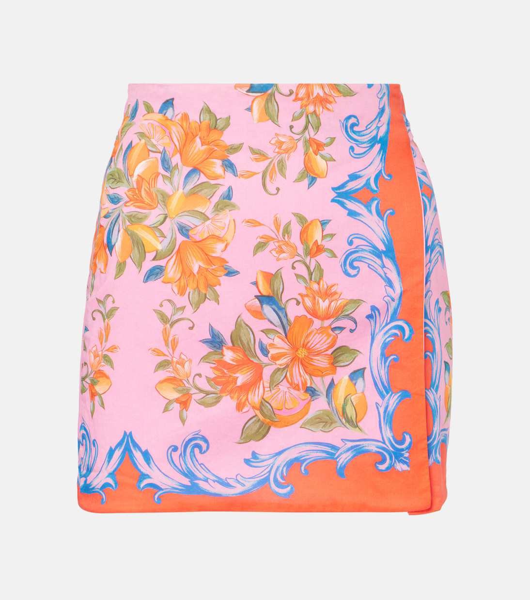 Sicily floral cotton wrap skirt | Mytheresa (US/CA)