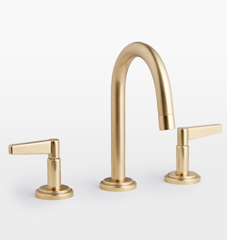 Blair Lever Handle Widespread Bathroom Faucet | Rejuvenation