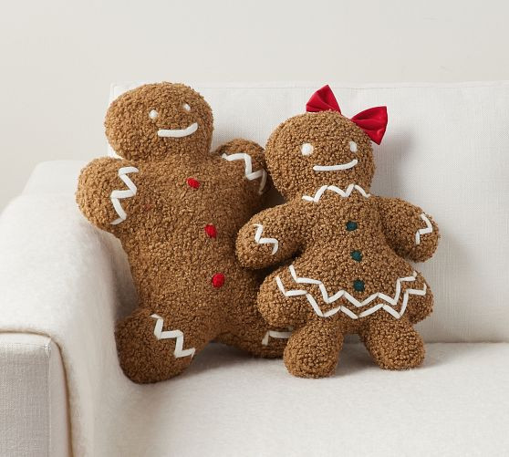 Ms. Spice Gingerbread Shaped Pillow | Pottery Barn (US)