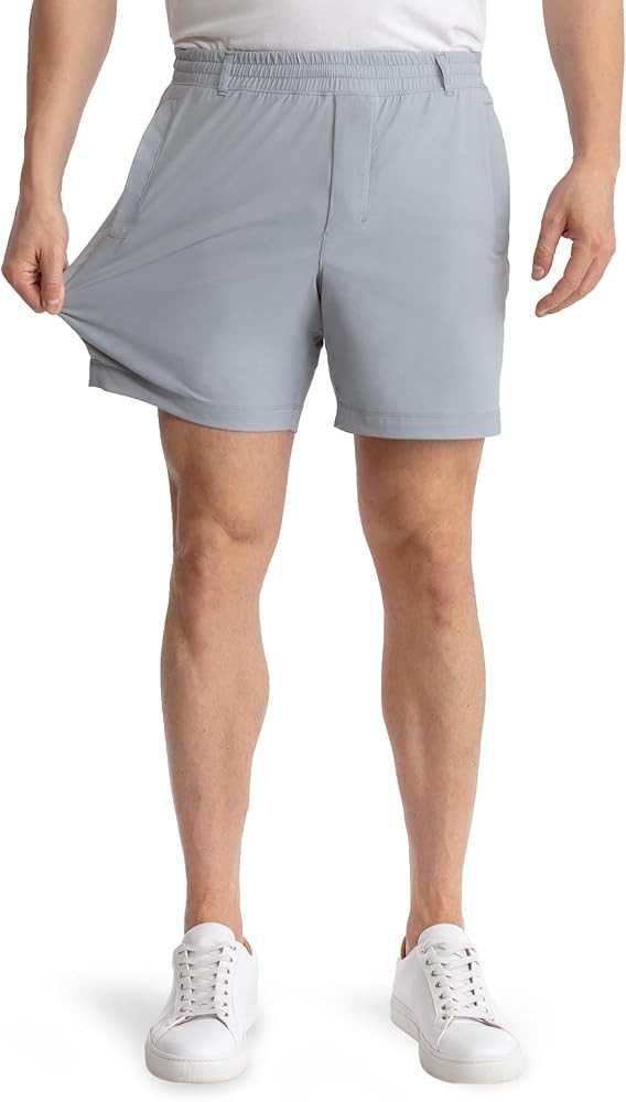 birddogs Mens Khaki Shorts – Casual, Slim Fit, Stretch Short with Built-in Liner for Comfort ... | Amazon (US)