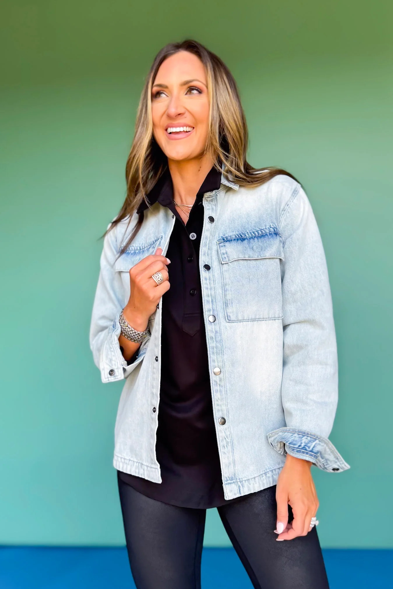 SSYS Signature Denim Shacket | SSYS