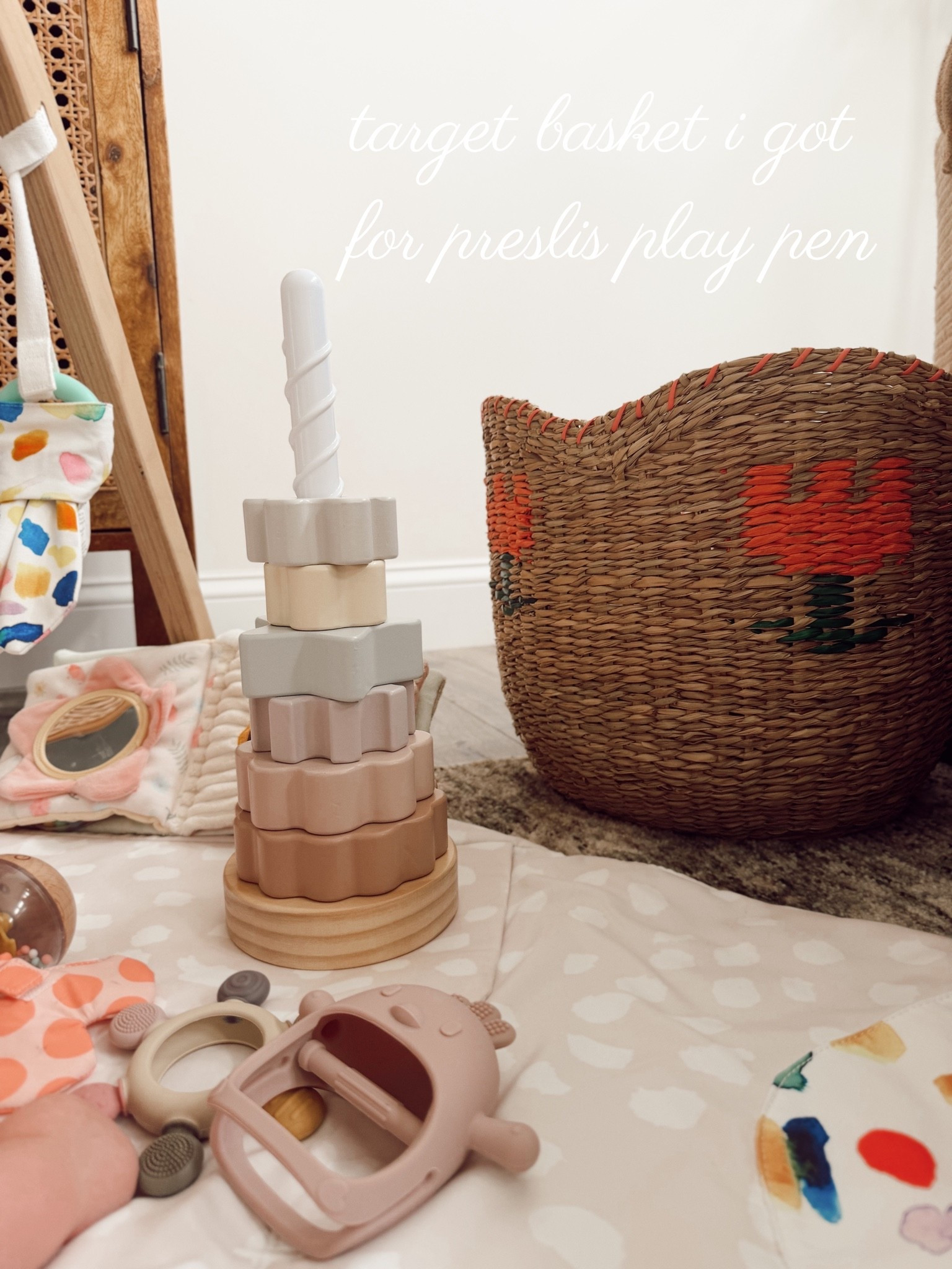 Cutie lil basket 🧺 I got for Presli’s play pen to put some of her toys in! 🧸🍒✨☺️

#LTKmomlife #LTKBaby #LTKKids