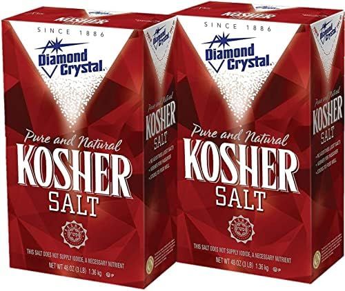 Diamond Crystal Kosher Salt – Full Flavor, No Additives and Less Sodium - Pure and Natural Sinc... | Amazon (US)