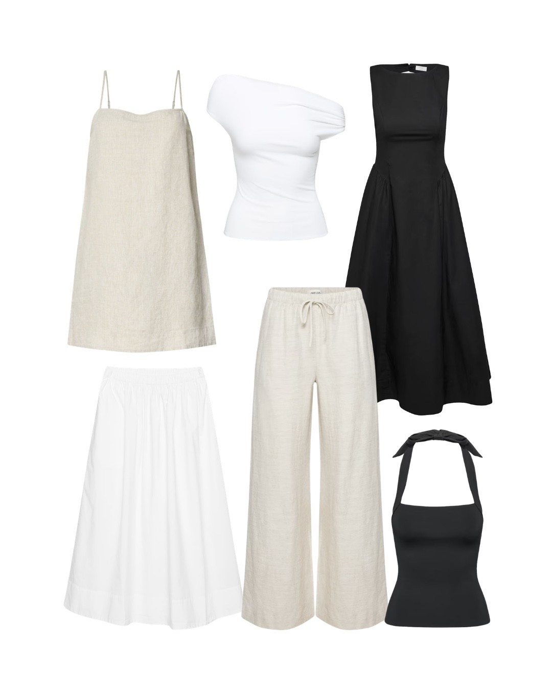 The neutral wardrobe edit — linen pants, full skirts, easy dresses in black, white and beige. Pieces that work for everything this summer, and they're all on sale right now! 

#summersale #neutralwardrobe #linenpants #summercapsule #blackandwhite #minimaliststyle #over40style #quietluxury

#LTKootd #LTKSaleAlert #LTKOver40