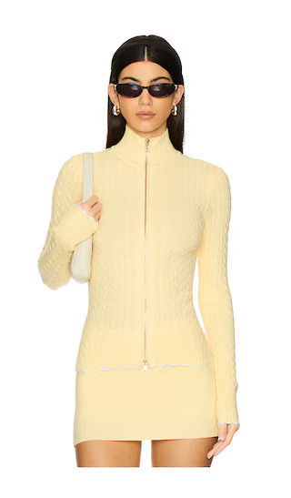 Carter Cable Knit Sweater in Vanilla Sugar | Revolve Clothing (Global)
