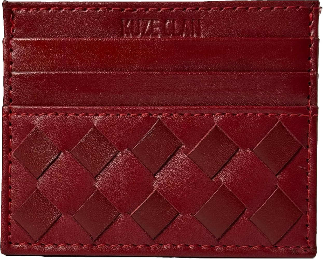 Premium Nappa Leather Card Holder Wallet - Minimalist RFID Blocking Design with 6 Card Slots & Ca... | Amazon (US)