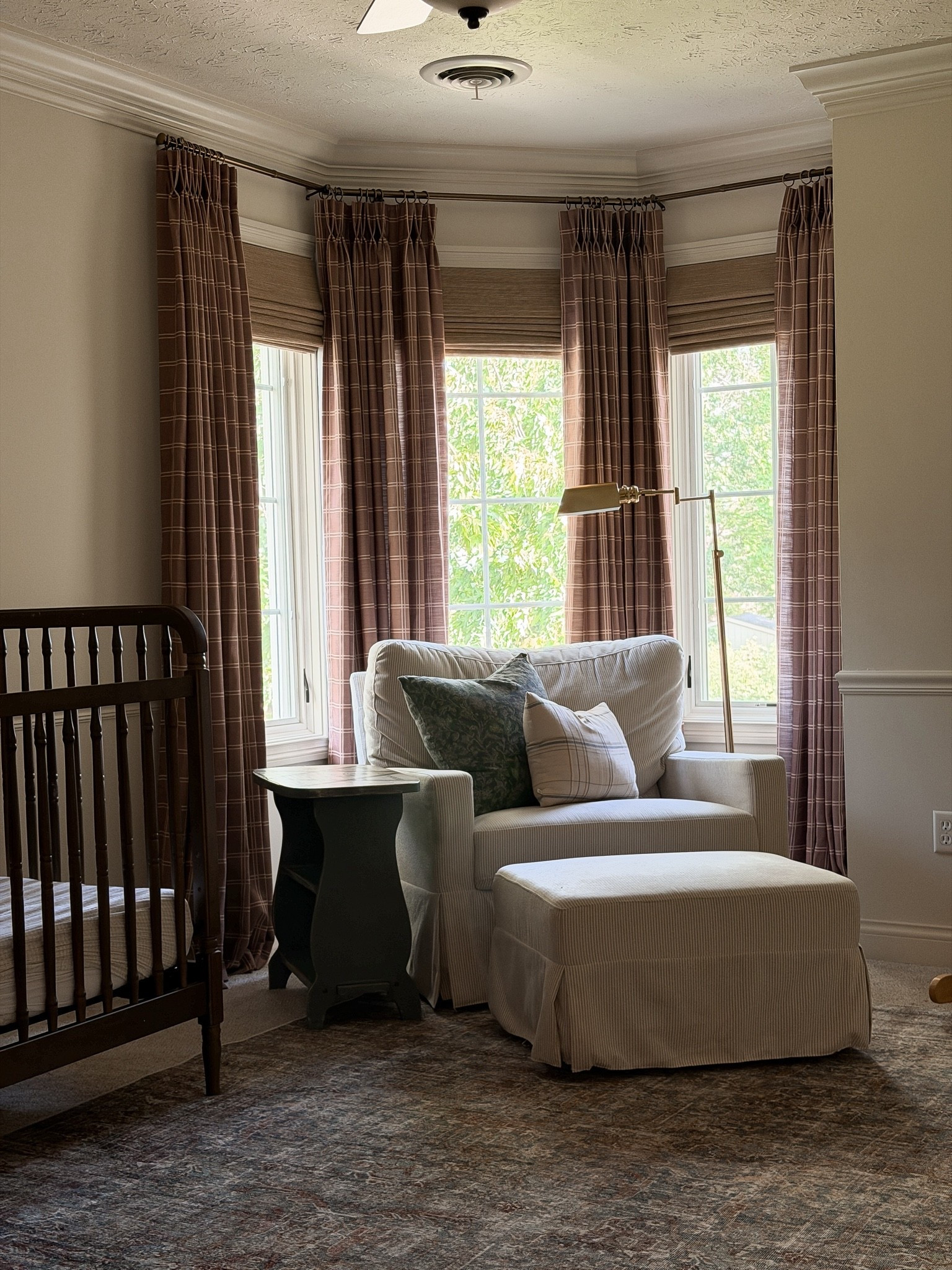 A classic, heritage boy nursery!

Use code MYNINETIESHOME for 20% off your @twopageshome order ✨

Curtain Details:
Stefana Silber, Taupe Khaki, Pinch Pleat, Privacy Lining

Bamboo Shade Details:
Natural Ramie, Coconut, Inside Mount, Blackout Lining

#LTKHome