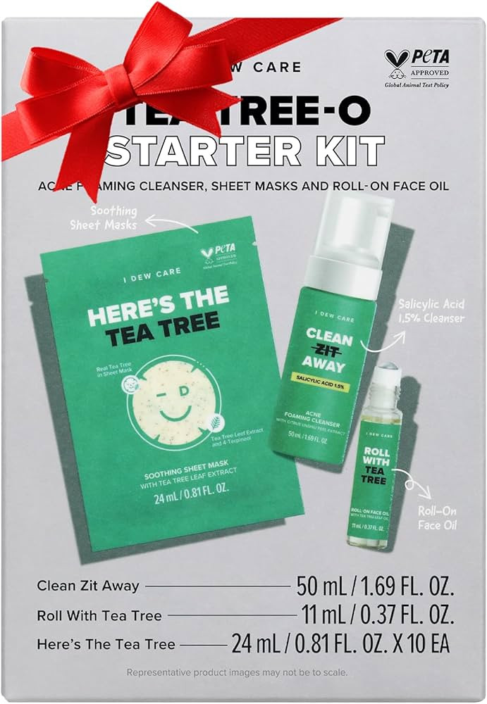 I Dew Care Skincare Set - Tea Tree-O Starter Kit | Salicylic Acid & Tea Tree Oil, Acne Care Treat... | Amazon (US)